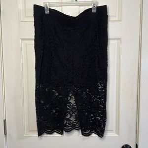 Torrid Lace Pencil Skirt Skort Size 14
